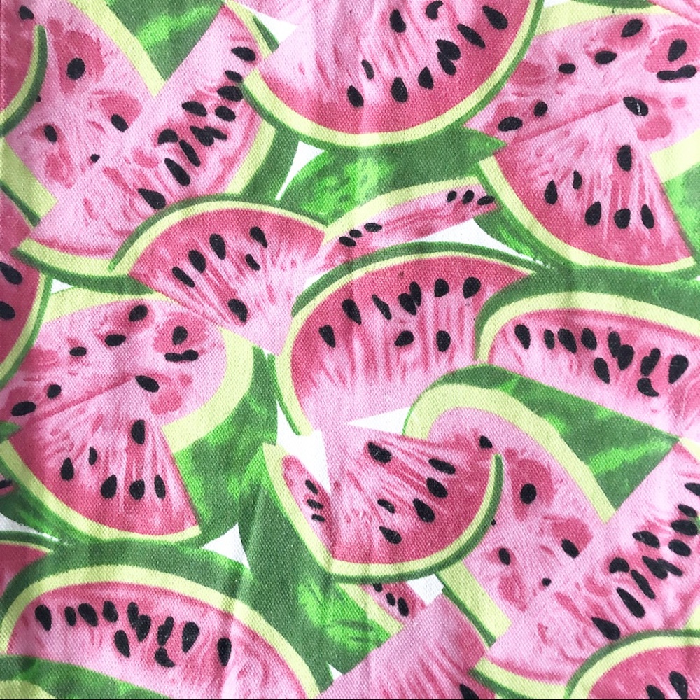 VINTAGE Watermelon Print Drawstring Backpack - Picture 3 of 4